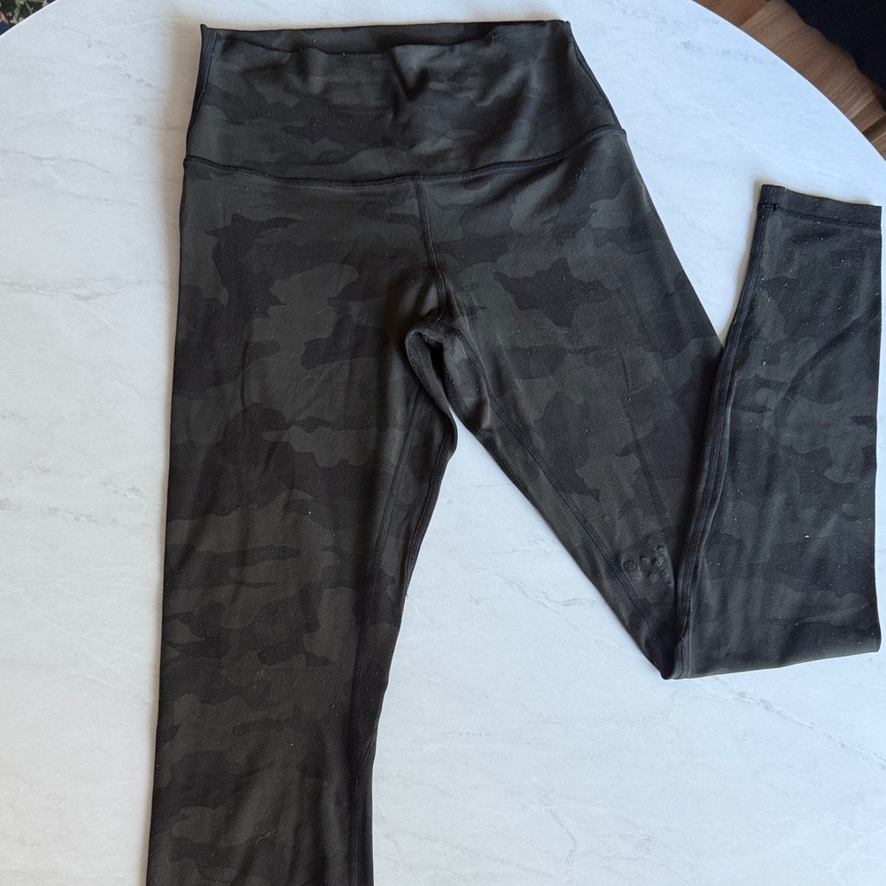lululemon athletica army green Camo Leggings